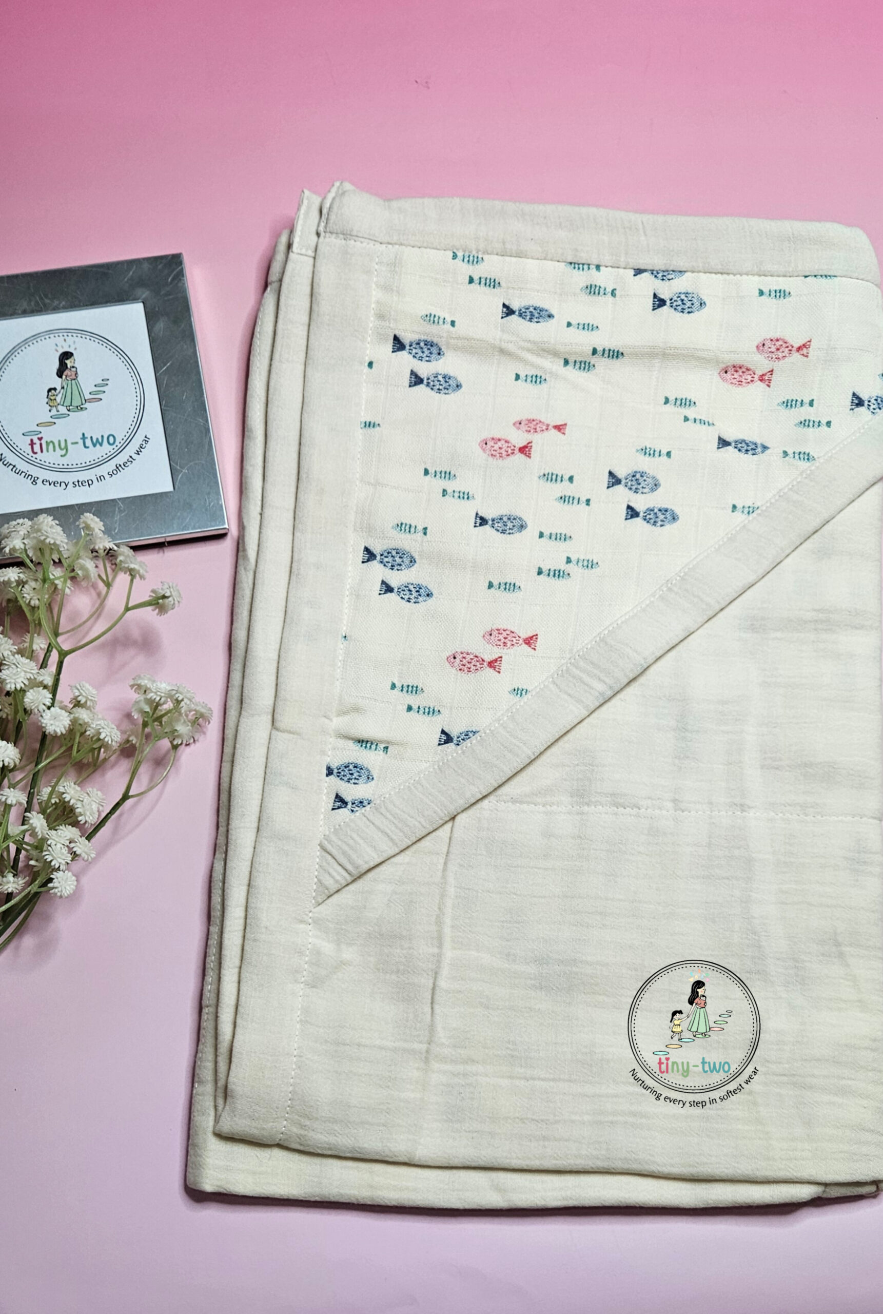 InShot_20260224_000038862.jpg Ultra-Soft 4-Layer Muslin Hooded Towel for Newborns & Toddlers