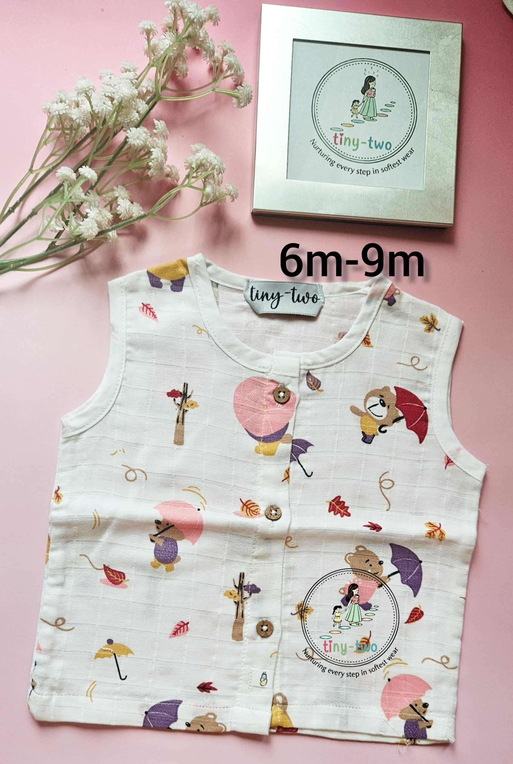 Premium Aero Muslin Jabla for Babies (6–9 Months)-2