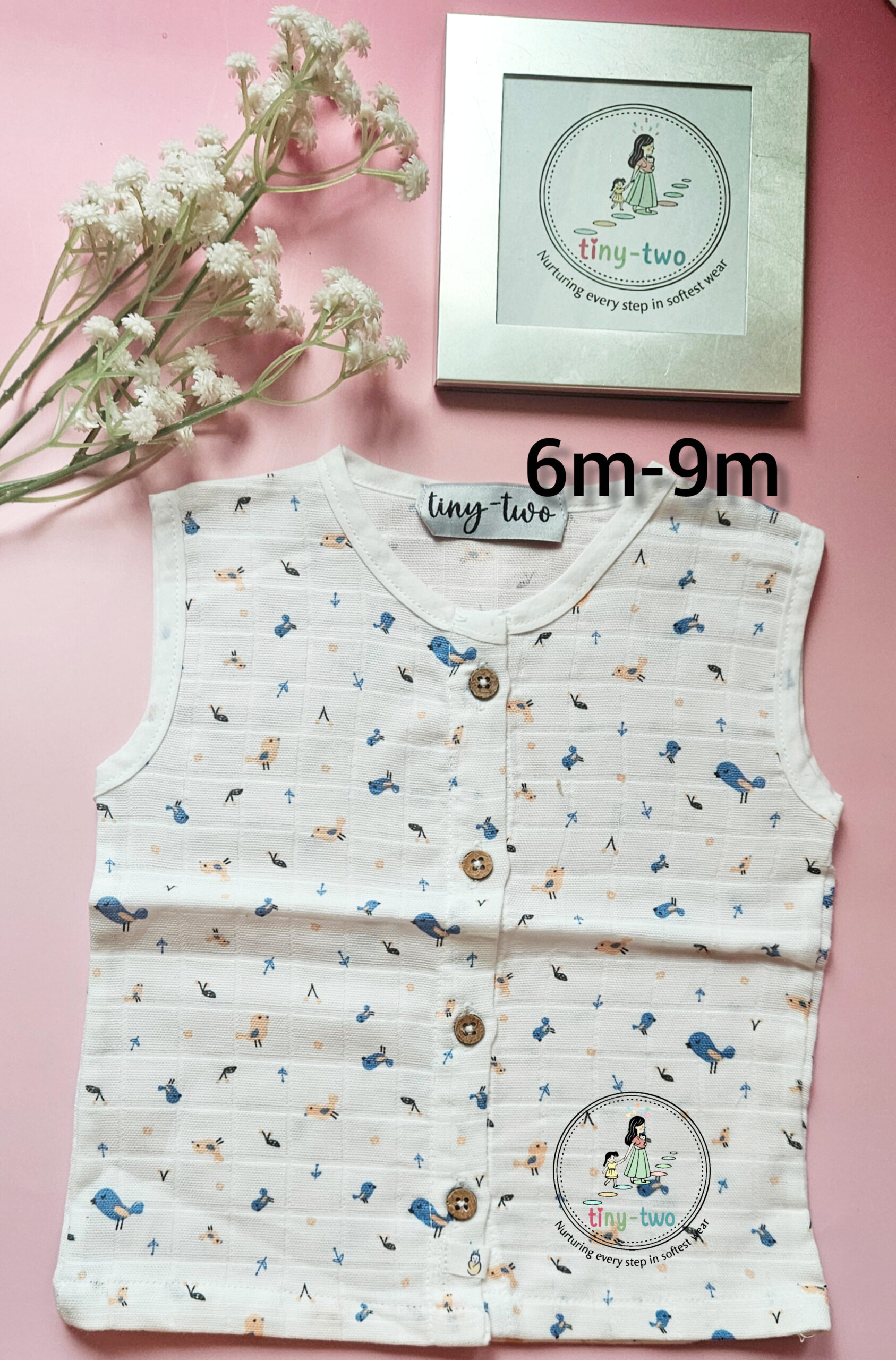 Premium Aero Muslin Jabla for Babies (6–9 Months)-2