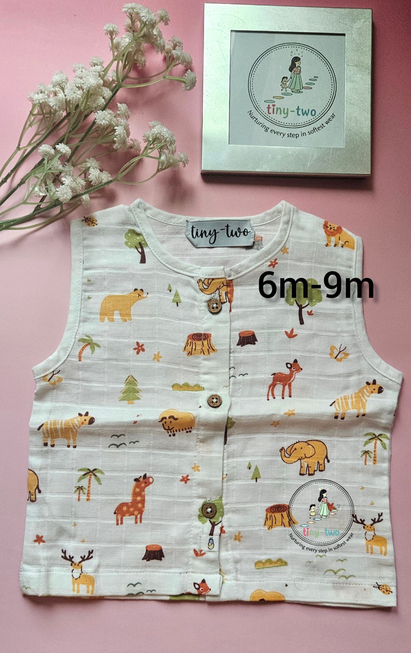 Premium Aero Muslin Jabla for Babies (6–9 Months)-2