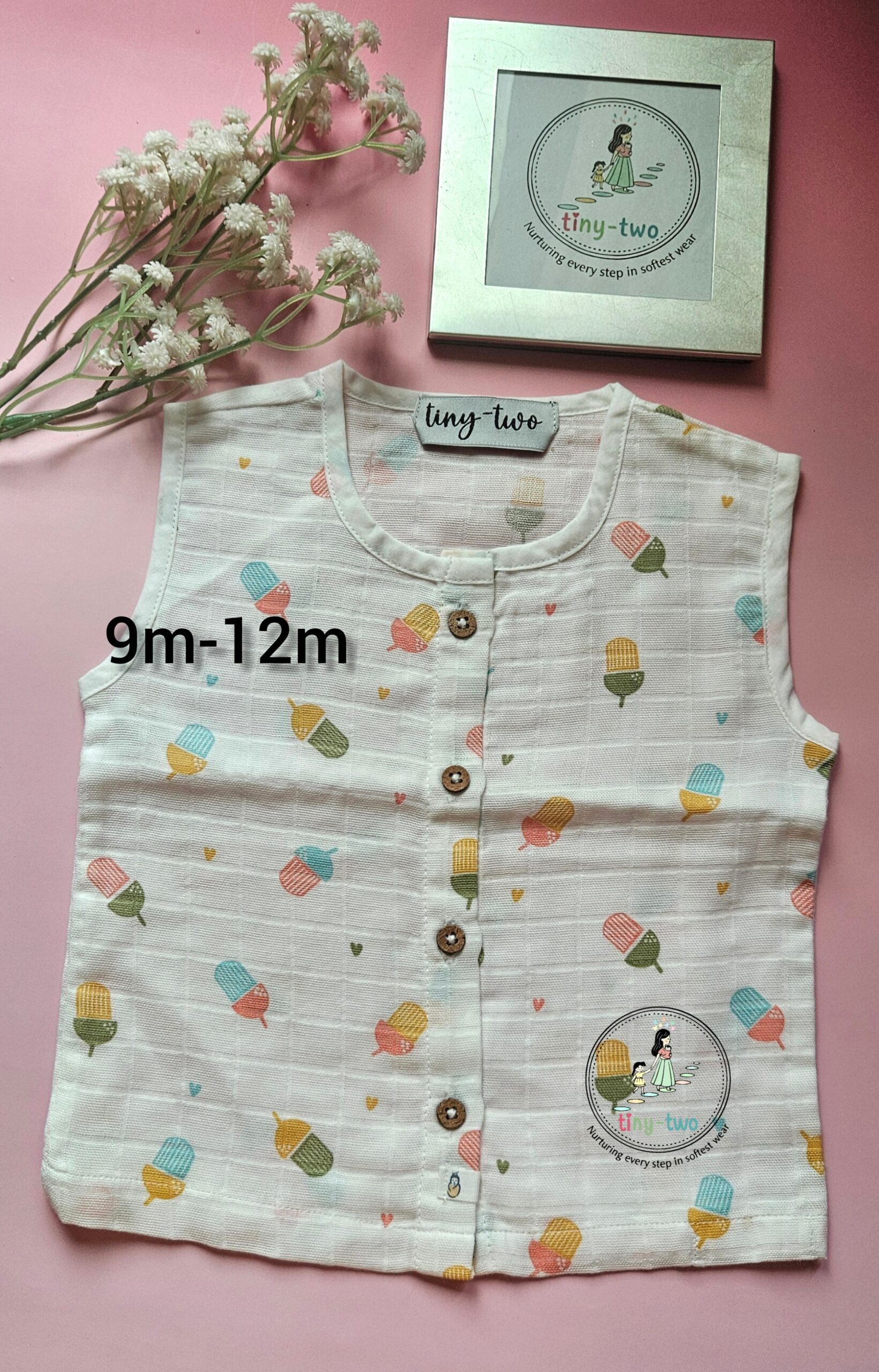 Premium Aero Muslin Jabla for Babies (9–12 Months)-2