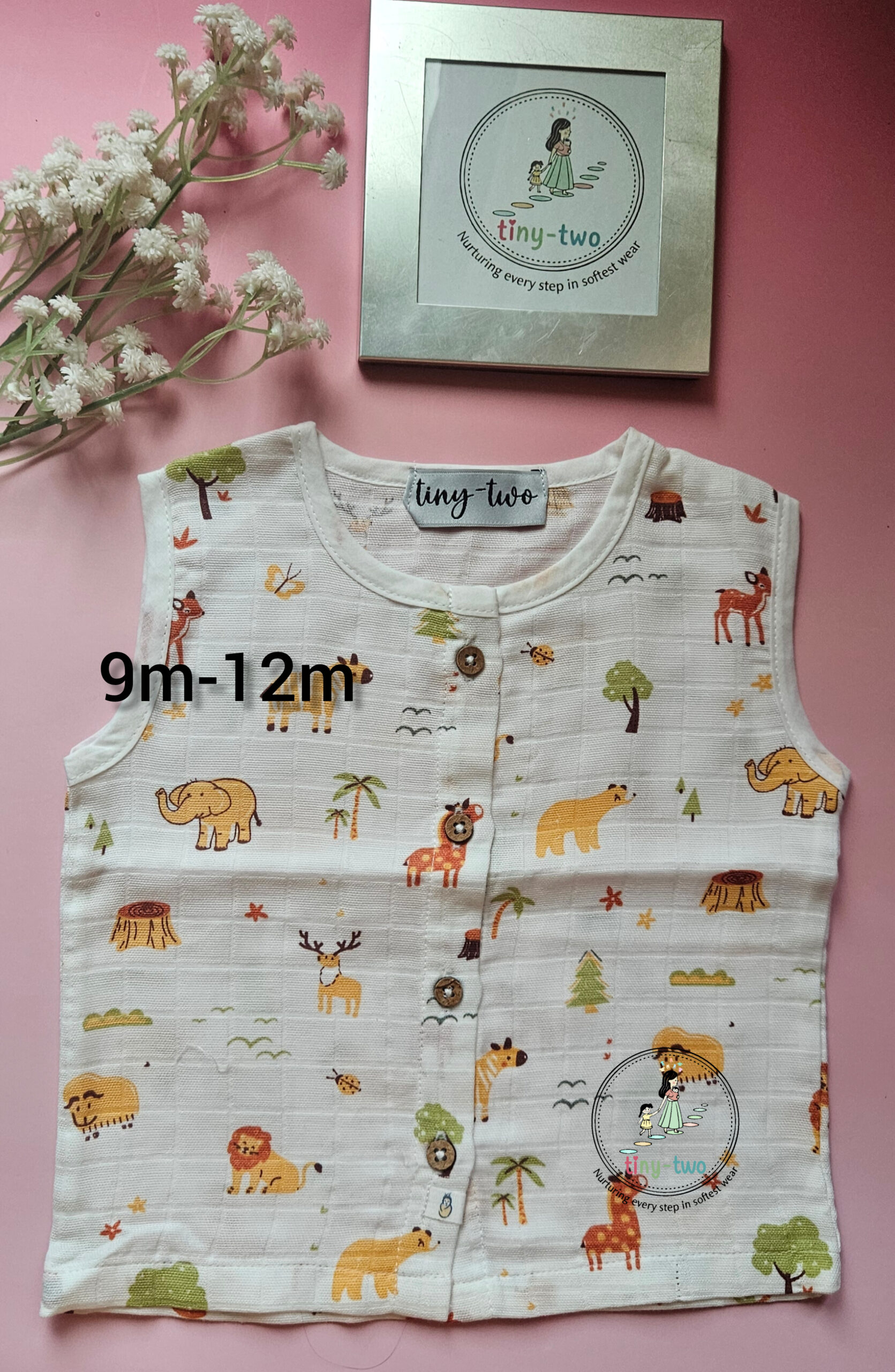 Premium Aero Muslin Jabla for Babies (9–12 Months)-2