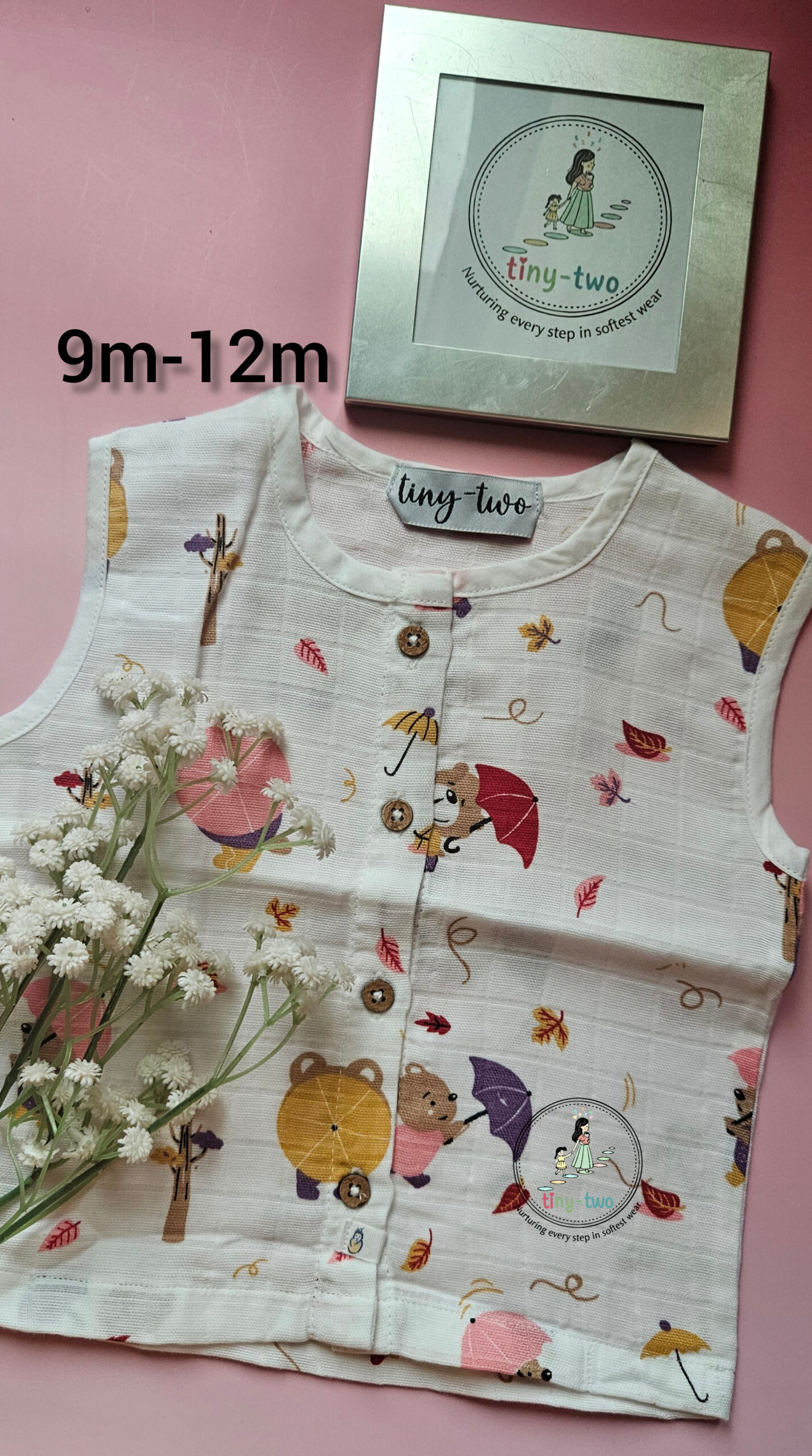 Premium Aero Muslin Jabla for Babies (9–12 Months)-2