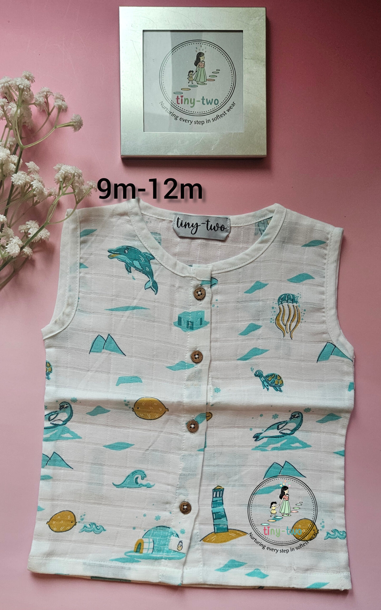 Premium Aero Muslin Jabla for Babies (9–12 Months)-2