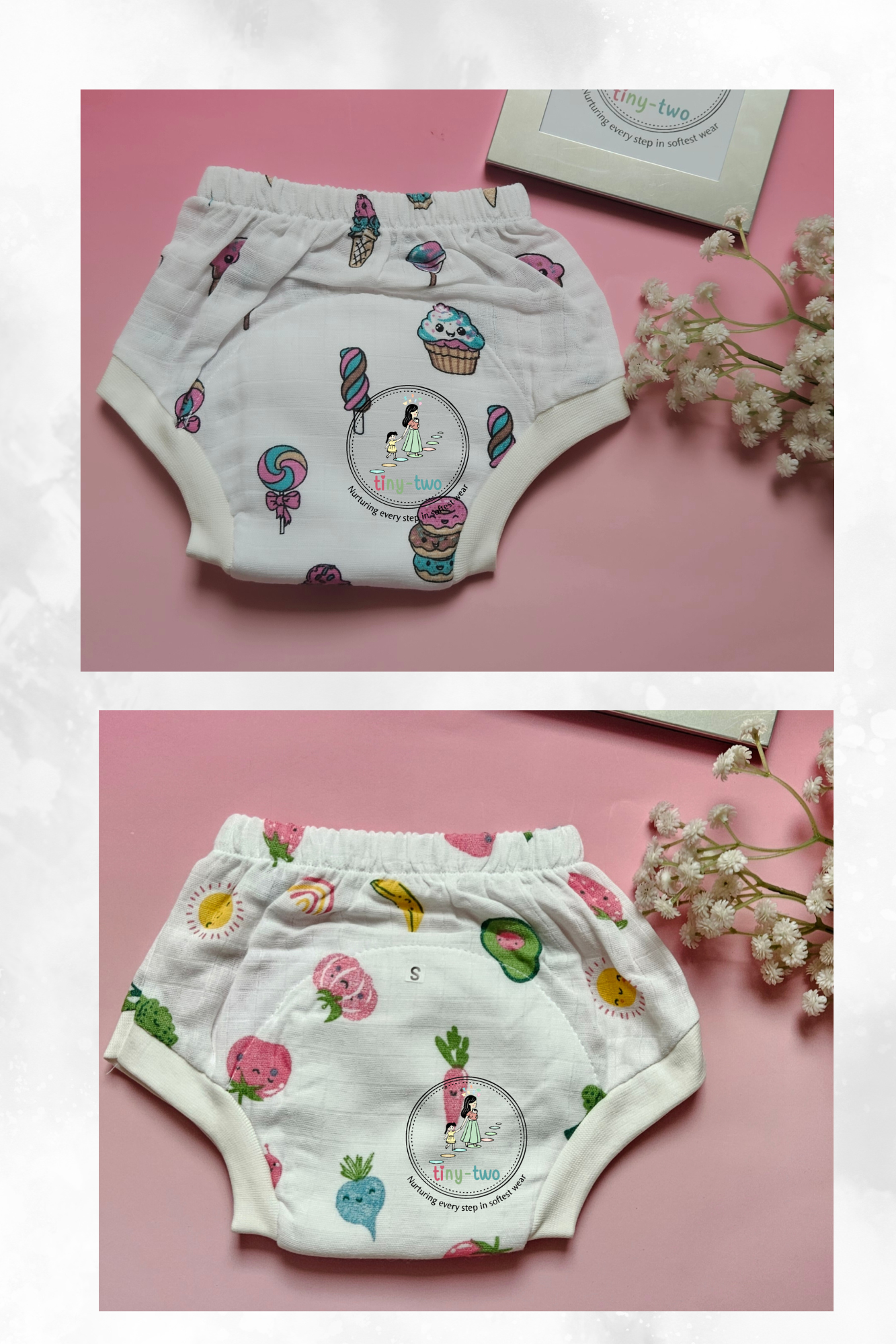 Untitled design (2) Combo sets - Muslin Padded underwear(Set of 2)