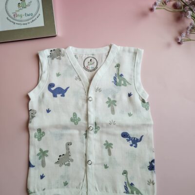 Pure Muslin Sleeveless Jabla 0-3 - Aero 5